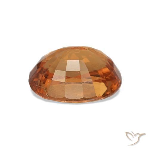Hilo de espesartita Medium Dark-Orange natural de 2.07 ct, Ovalada, VVS-VS
