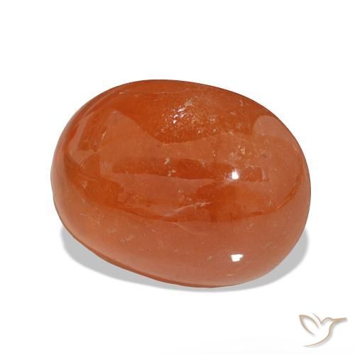 Hilo de espesartita Naranja fuego natural de 24.14 ct, Corte Óvalo, Translúcido