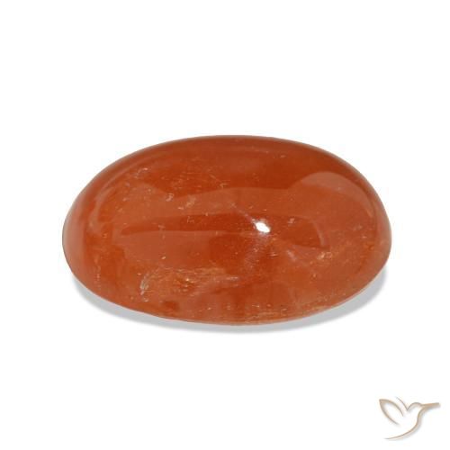 Hilo de espesartita Naranja fuego natural de 24.14 ct, Corte Óvalo, Translúcido