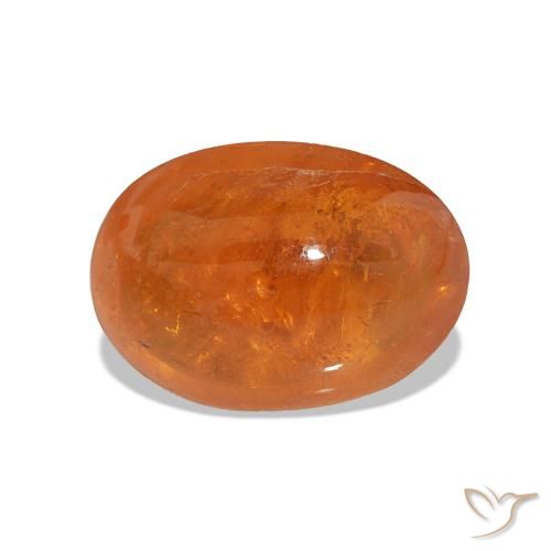 4.98ct Naranja oscuro Hilo de espesartita, Ovalada, Transparente