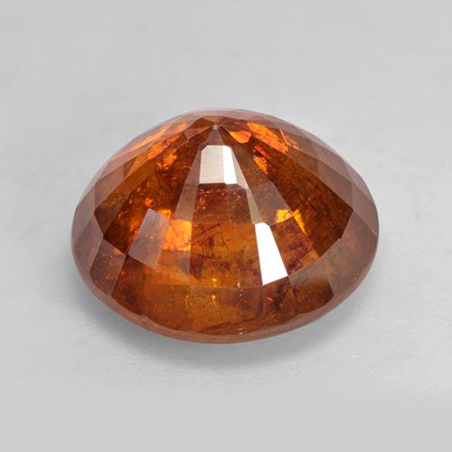 Esfalerita naranja natural de 11,33 ct, corte redondo, SI-I1
