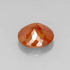Esfalerita naranja natural de 6,17 ct, corte redondo, SI-I1