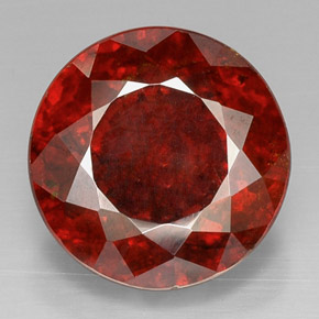 Esfalerita naranja natural de 27,80 ct, corte redondo, VS-SI