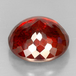 Esfalerita naranja natural de 27,80 ct, corte redondo, VS-SI
