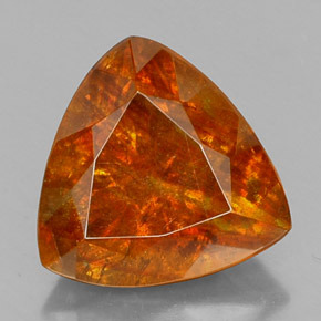 Esfalerita naranja natural de 14,70 ct, trillón, SI-I1