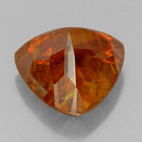 Esfalerita naranja natural de 14,70 ct, trillón, SI-I1