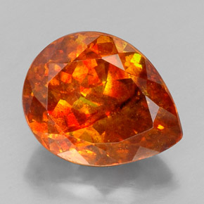 Esfalerita naranja natural de 19,73 ct, en forma de pera, SI