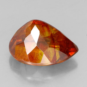 Esfalerita naranja natural de 19,73 ct, en forma de pera, SI
