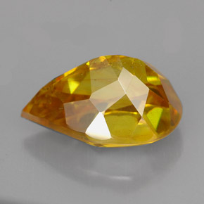 Esfalerita amarillo natural de 7,55 ct, en forma de pera, SI