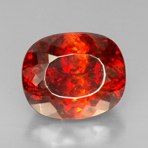 Esfalerita naranja natural de 54,74 ct, transparente, transparente / translúcido