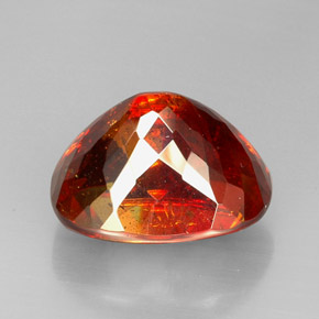 Esfalerita naranja natural de 54,74 ct, transparente, transparente / translúcido