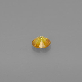 Esfalerita amarillo natural de 0,47 ct, corte redondo, SI