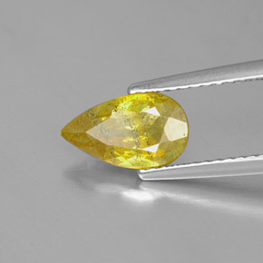 Esfalerita amarillo natural de 1,54 ct, en forma de pera, SI