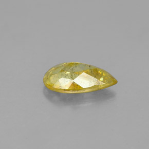 Esfalerita amarillo natural de 1,54 ct, en forma de pera, SI