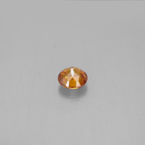 Esfalrita Naranja rojizo natural de 0.46 ct, Corte Redondo, VS