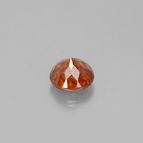 Esfalrita Naranja rojizo natural de 1.13 ct, Corte Redondo, SI