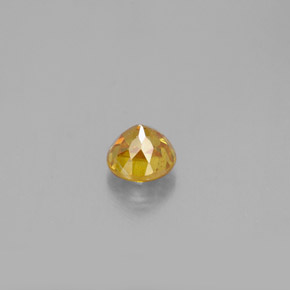 Esfalrita Amarillo natural de 0.84 ct, Corte Redondo, SI