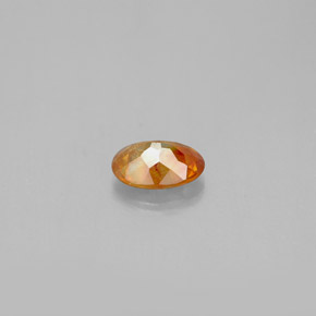 Esfalerita naranja natural de 0,72 ct, corte óvalo, SI