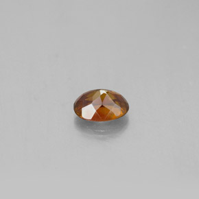 Esfalerita naranja natural de 0,75 ct, corte óvalo, SI