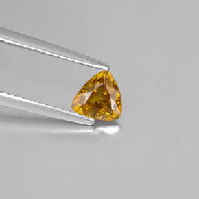Esfalerita amarillo natural de 0,62 ct, trillón, SI