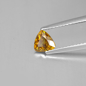 Esfalerita amarillo natural de 0,62 ct, trillón, SI