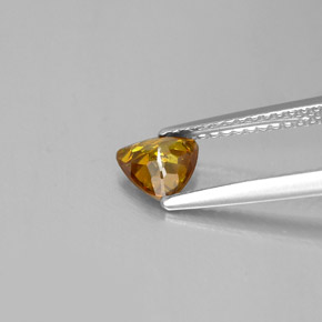 Esfalerita amarillo natural de 0,62 ct, trillón, SI