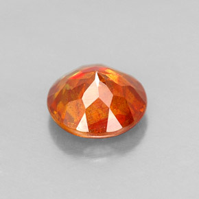 Esfalrita Naranja natural de 0.86 ct, Corte Redondo, SI