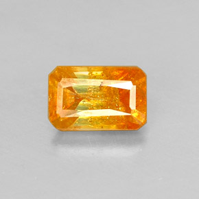 Esfalrita Dorado amarillo natural de 0.58 ct, corte esmeralda, SI