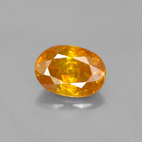 Esfalrita Dorado amarillo natural de 0.66 ct, Corte Óvalo, VS