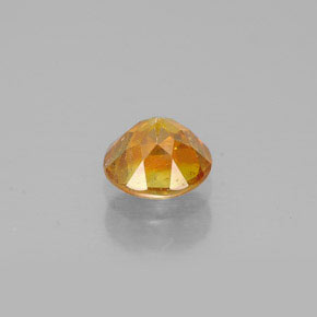 Esfalerita amarillo natural de 0,55 ct, corte redondo, SI