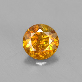 Esfalerita multicolor natural de 0,67 ct, corte redondo, VS-SI