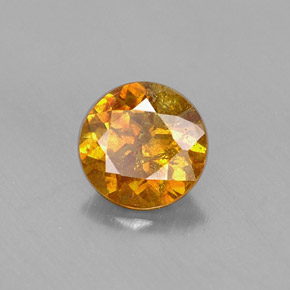 Esfalerita multicolor natural de 0,67 ct, corte redondo, VS-SI
