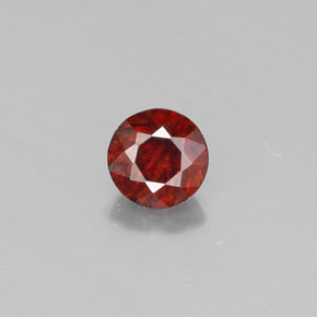 Esfalerita naranja natural de 0,50 ct, corte redondo, VS-SI