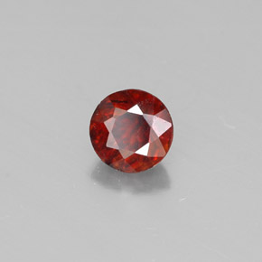 Esfalerita naranja natural de 0,50 ct, corte redondo, VS-SI