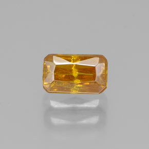 Esfalerita amarillo natural de 0,59 ct, corte esmeralda, VS-SI