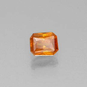 Esfalrita Dorado amarillo natural de 0.31 ct, corte esmeralda, VS-SI