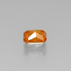 Esfalrita Dorado amarillo natural de 0.31 ct, corte esmeralda, VS-SI