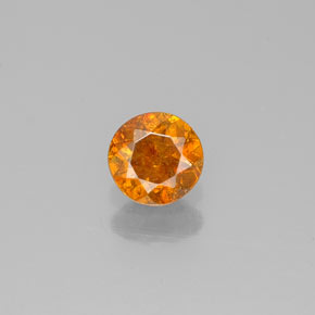 Esfalerita amarillo natural de 0,32 ct, corte redondo, SI