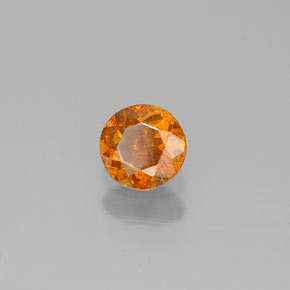 Esfalerita amarillo natural de 0,32 ct, corte redondo, SI