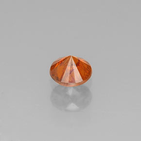 Esfalrita Naranja rojizo natural de 0.31 ct, Corte Redondo, SI