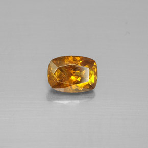Esfalerita amarillo natural de 0,86 ct, corte cojín, SI