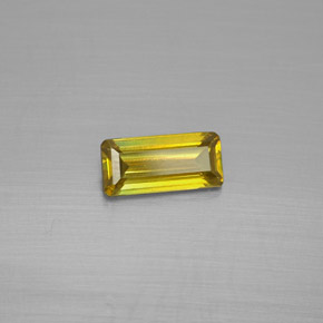 Esfalrita Dorado amarillo natural de 0.83 ct, corte esmeralda, VS-SI