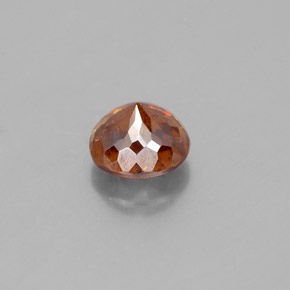 Esfalerita naranja natural de 1,39 ct, corte redondo, SI