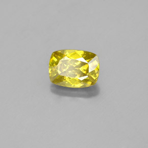 Esfalerita amarillo natural de 1,01 ct, corte cojín, SI
