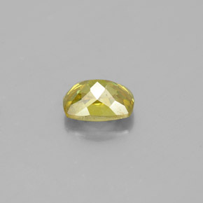 Esfalerita amarillo natural de 1,01 ct, corte cojín, SI