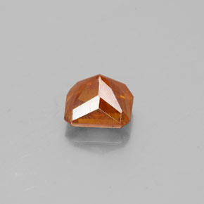 Esfalerita naranja natural de 1,22 ct, corte esmeralda, SI