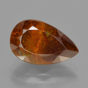 Esfalerita naranja natural de 4,74 ct, en forma de pera, SI