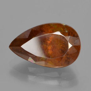 Esfalerita naranja natural de 4,74 ct, en forma de pera, SI