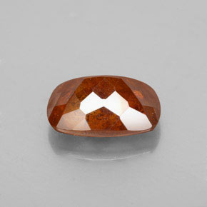 Esfalerita naranja natural de 3,70 ct, corte cojín, SI