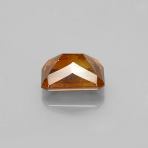 Esfalrita Naranja medio natural de 2.17 ct, corte esmeralda, SI